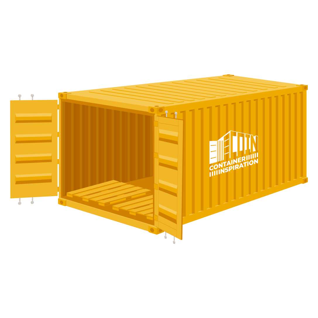 20-Fuß-High-Cube-Pallet-Wide-Container mit erhöhter Innenhöhe und breiterer Innenbreite für optimierte Palettenlagerung