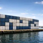 Fast 200 gebrauchte 40 Fuß High Cube Container für Cuxport GmbH in Cuxhaven